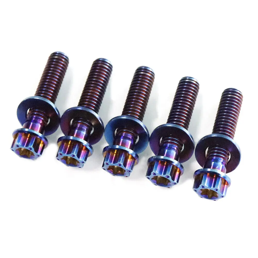 Customized Grade5 colorful m8 Vespa150 /Vespa Sprint Piaggio Vespa GTS30 motorcycle titanium front rear wheel lug hub bolt