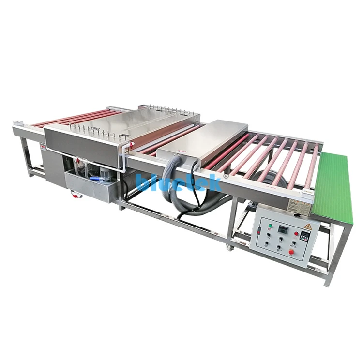 Горизонтальная стиральная машина из нержавеющей стали с полным корпусом для сушки стекла, ширина 1600 мм