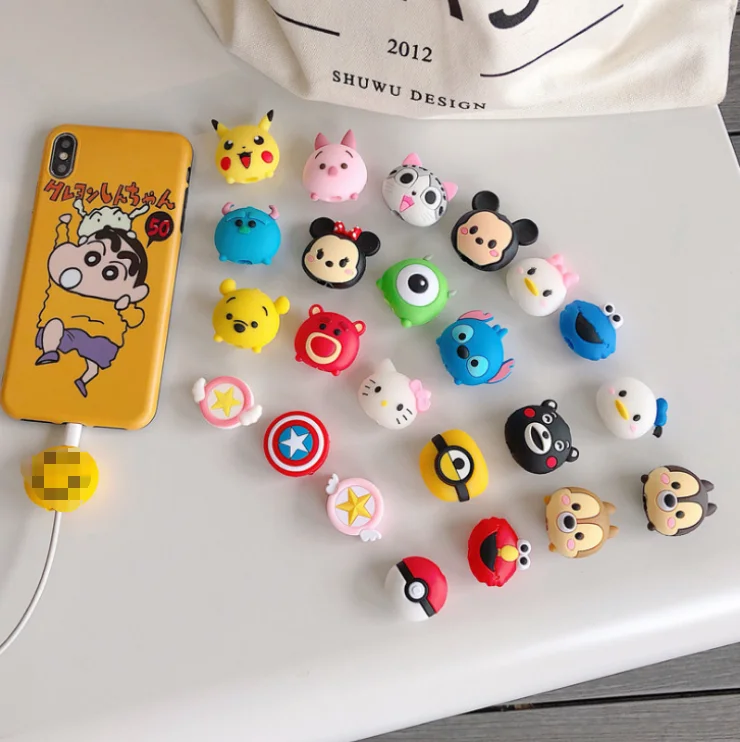 Factory direct sales cute lovely phone cable protector USB cable protector data cable protector