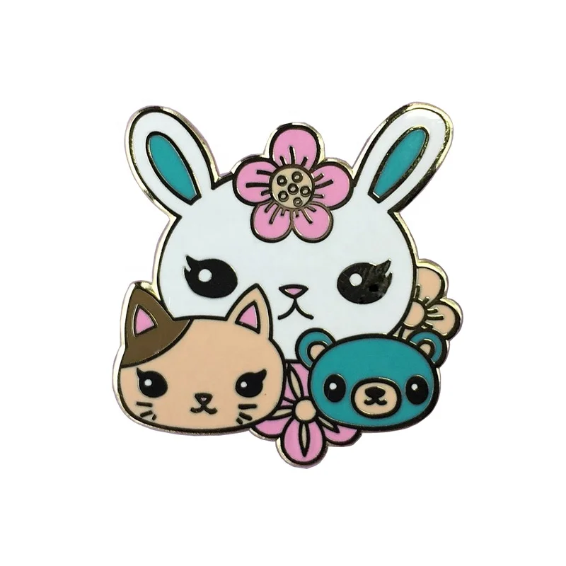 Metal Crafts Wholesale Gold Plated Lapel Pins Anime Soft Hard Enamel Pin  Manufacturer Custom