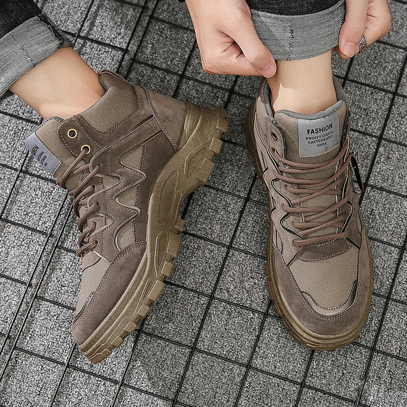 Wholesale Breathable Ankle Mens Non-slip Wear - Resistant Casual Man Cowboy Boots Men