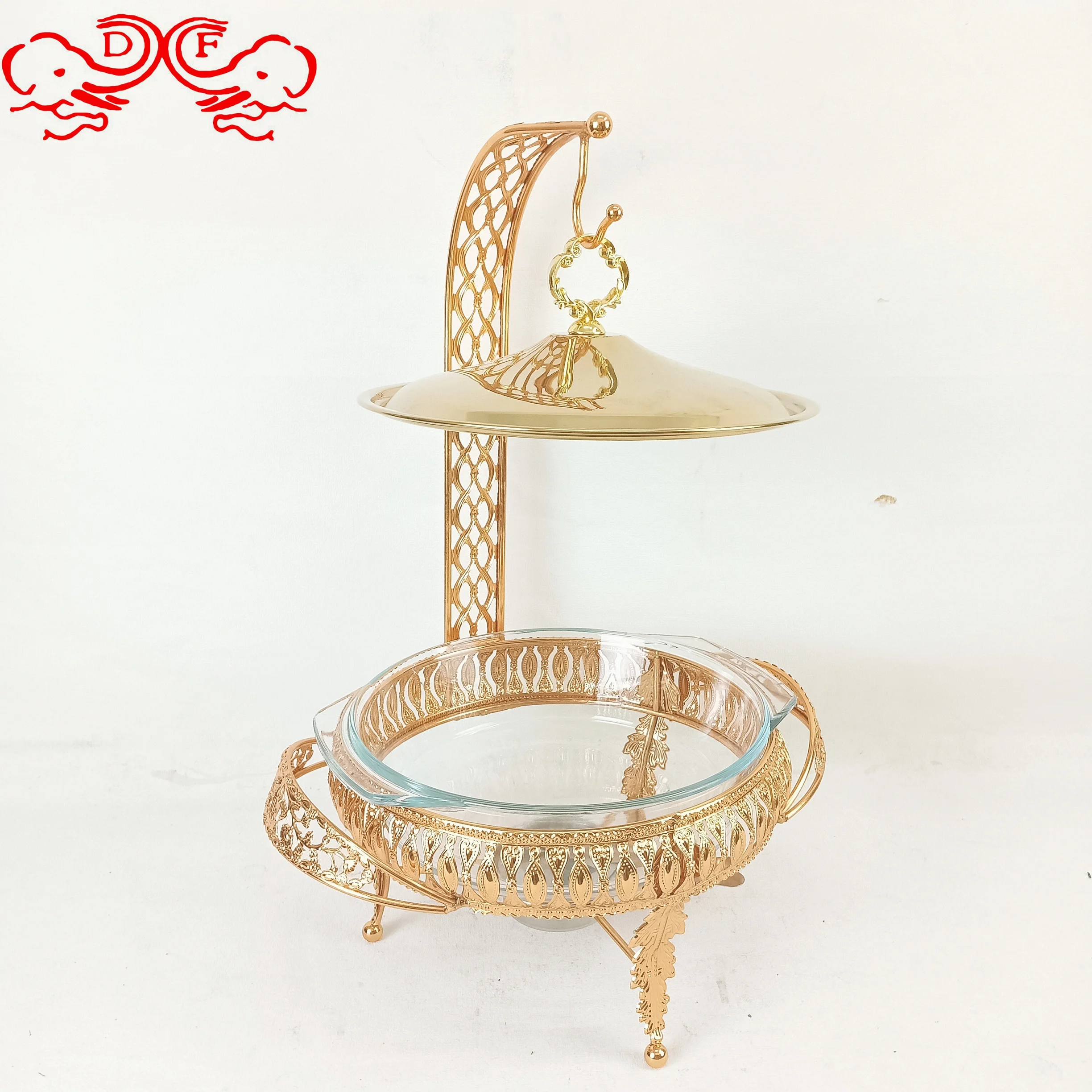 DF trading house Silver Gold Chafing Dish Food Warmer Buffet Dishes Chafing Stainless Chafing Dish