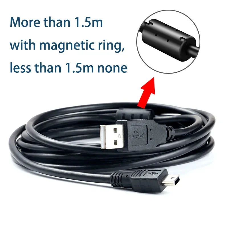 Mini USB to USB Fast Data Charger Cable for MP3 MP4 Player Car DVR GPS Digital Camera HDD
