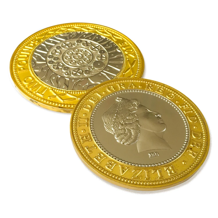 commemorative elizabeth coin eco-friendly coin promotional gift box advertise promotion metal token coins key rings