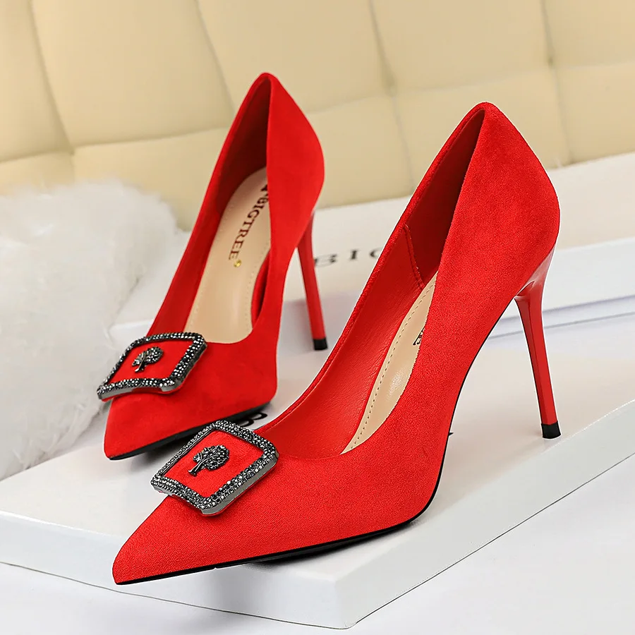 Scarpe Donna 2021 New Arrival Korean Style Office Lady Pumps Chaussure Bigtree Heels Ladies Shoes