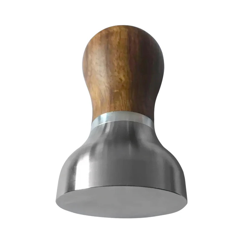 Stainless Steel Base Wooden Handle Barista Espresso Machines Accessory Coffee Beans Tamper