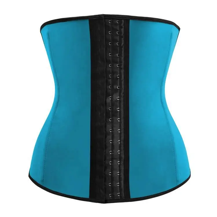 Fajas Colombiana 3 hook Latex Waist Trainer 9 Steel Boned Corset