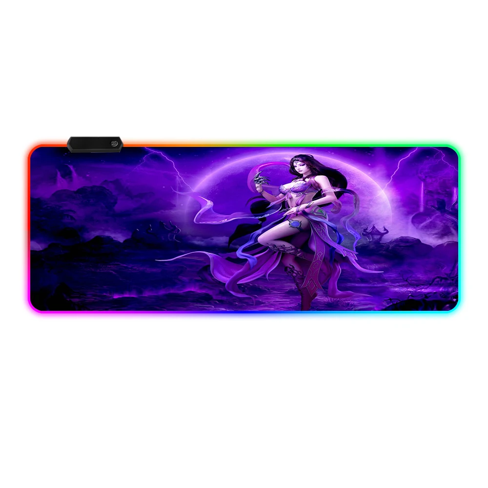 desk tapis de souris glowing cute cartoon premium mousepad mouse mat custom mauspad rgb keyboard pad