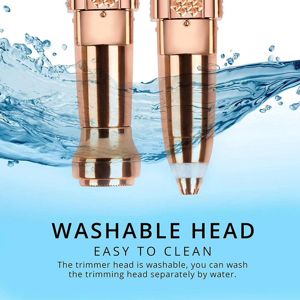 2 In 1 Mini Rechargeable Facial Hair Remover Eyebrow with pen shape