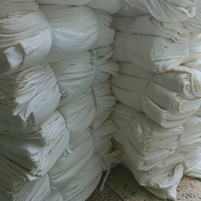 Fabric Cut Pieces White Cleaning Cloth Textile Waste Bales 100% Cotton Custom Outer Packaging Bed Sheet Rags
