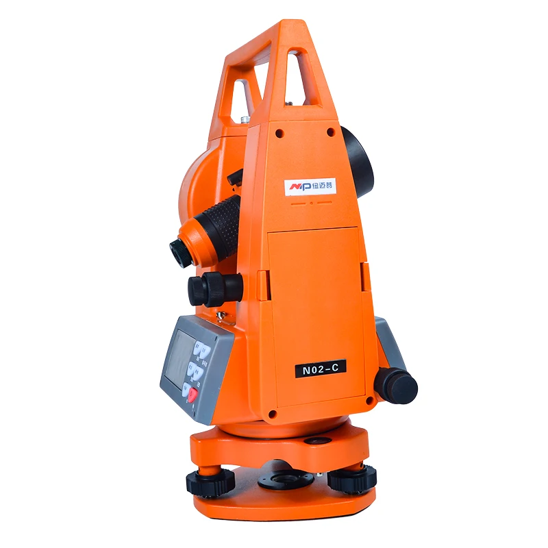 LCD Display Gyro Theodolite N02-C Electronic Theodolite Waterproof High Accuracy Laser Theodolite