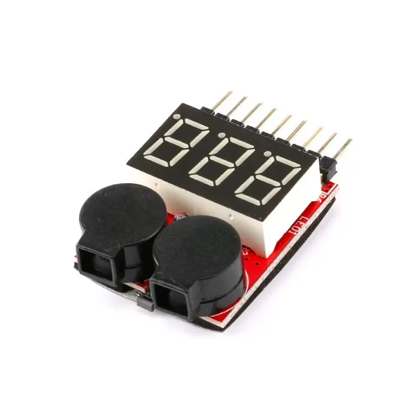1-8s Lipo Battery Voltage Tester RC Low Buzzer Alarm Battery Monitor Checker Tester