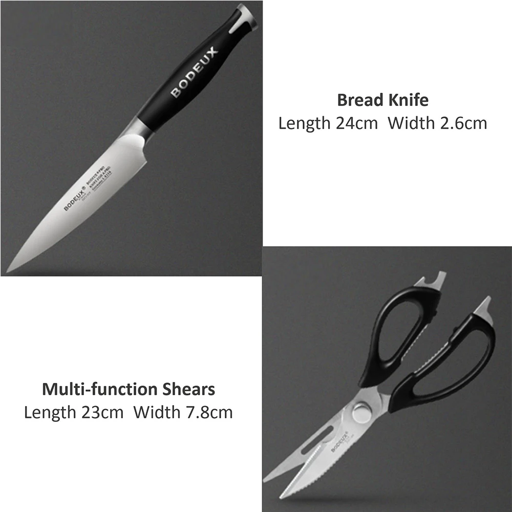 
Bakelite Handle 6pcs 1.4116 German Stainless Steel Kitchen Knife Set 