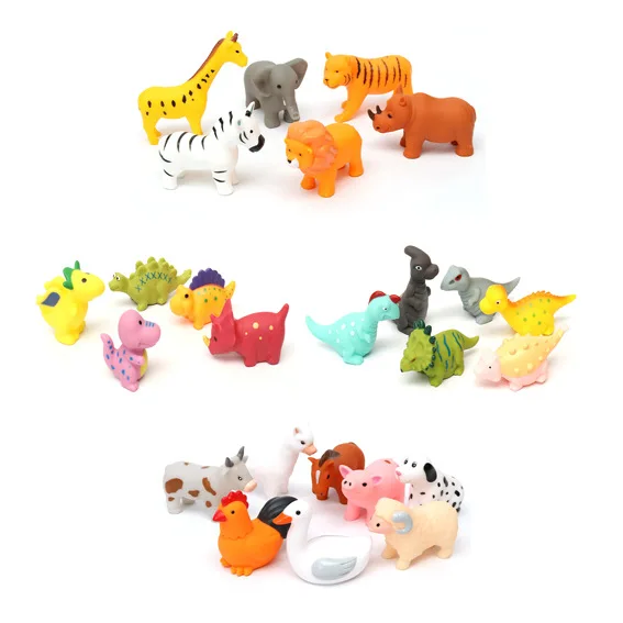 Rich Variety Baby Bath Toy Set 2024 Dinosaurs Baby Bath Toys 11 Sets Animals Spray Water Children Interactive Toys