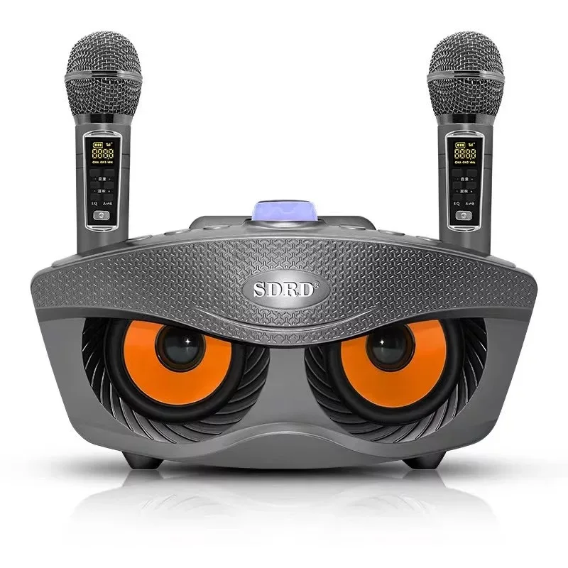 SD-306Plus Amazon high quality home KTV wireless dual microphone chorus speaker