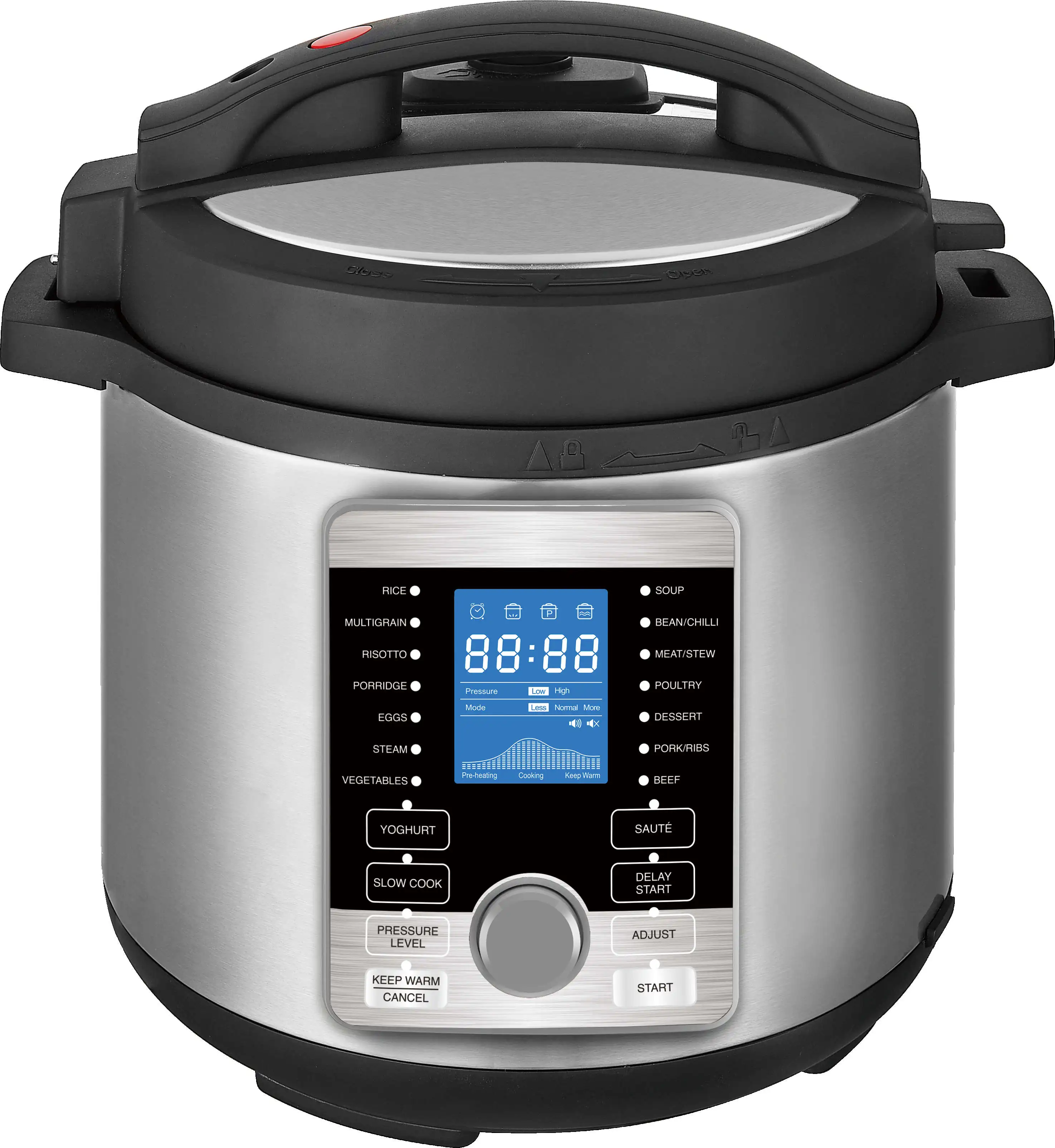 Drop Shipping European Standard Multifunction Stainless Household 6L Digital Electric High Pressure Cooker
