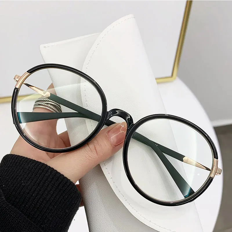 2023 High Quality Vintage style TR90 frame optical Glasses Round frame eyeglasses Wholesale eyeglasses frame women.