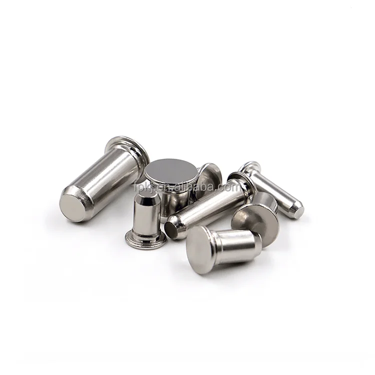 TPS flat head guide dowel pin cylindrical self clinching pins fixed 304 stainless steel pressure riveting positioning pin