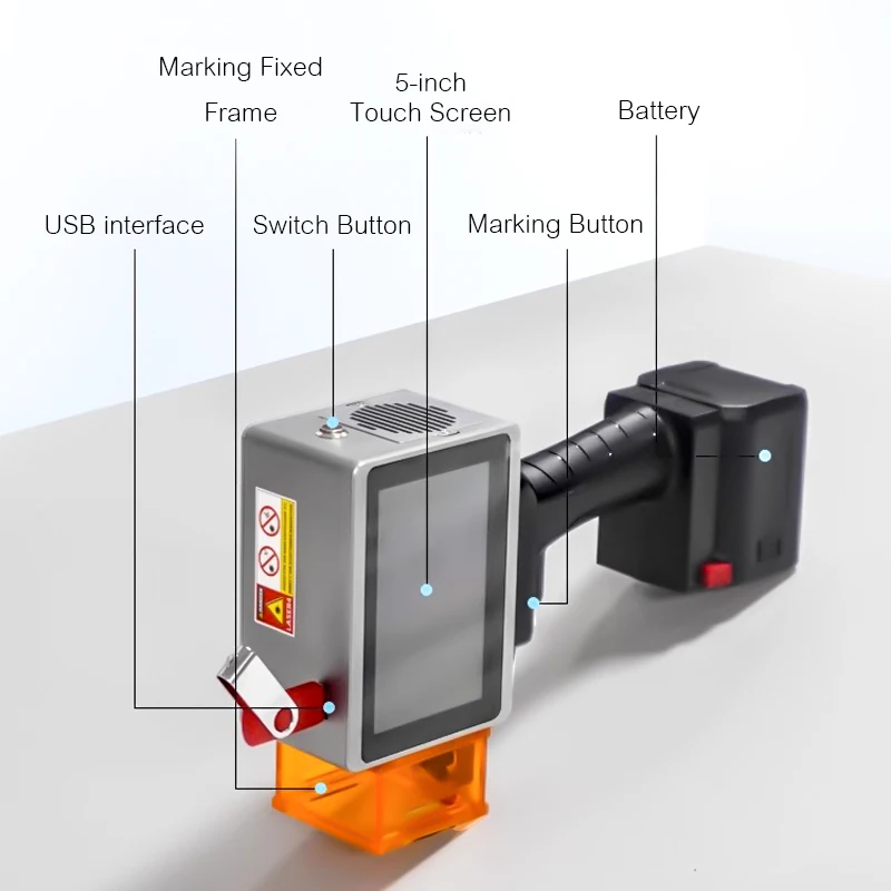 L4pro Fiber Laser Marking Machine Handheld Small Industrial Metal Coding Machine Metal Portable Engraving Machine