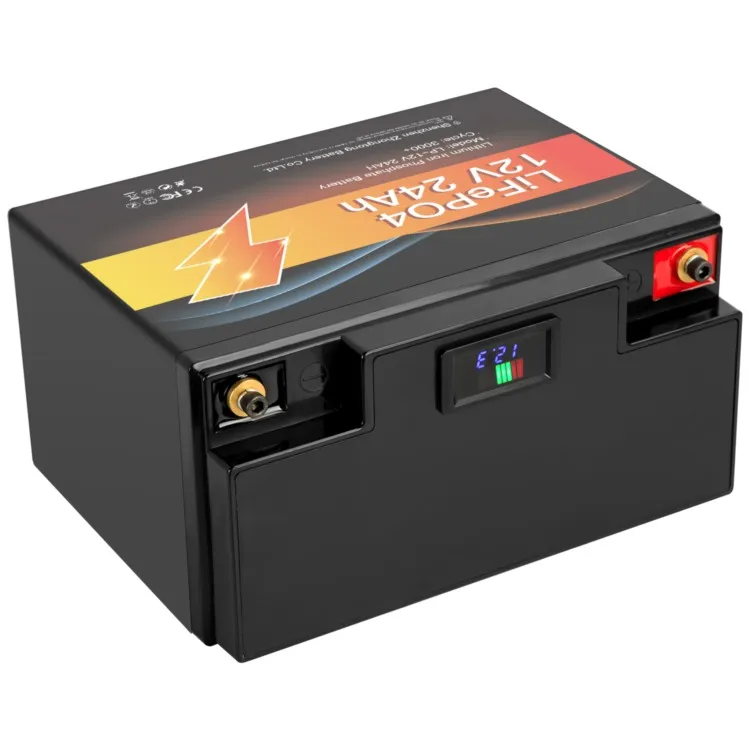 High Capacity 12v 24ah Deep Cycle Battery Pack Rechargeable Solar Lithium Ion Phosphate Pack with Led Display