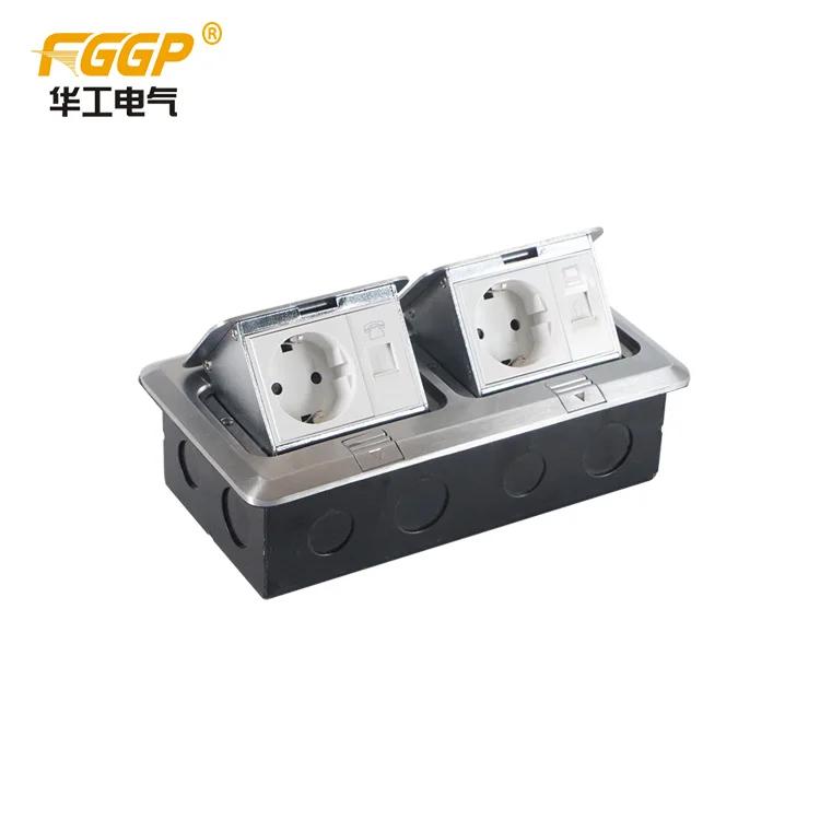 standard  floor power socket with usb charger  tower socket switch socket with network telephone