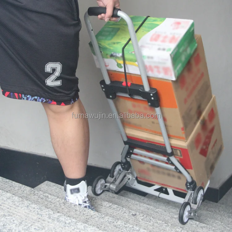 Convenient portable outdoor trolley with folding function aluminium household luggage hand cart with bags