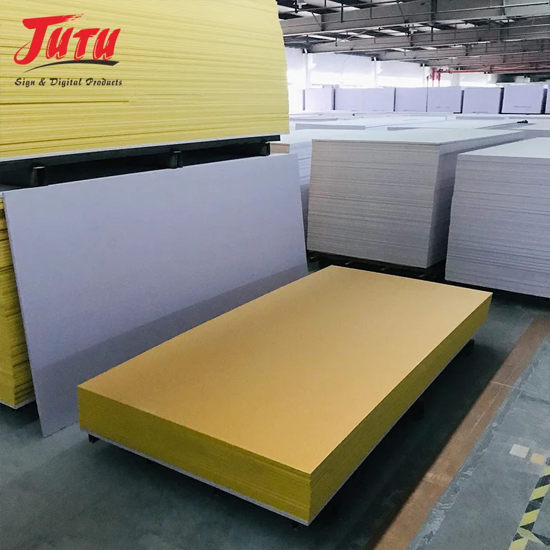 JUTU Factory Pvc sheet manufacturer board 15mm 16mm exterior rigid trim forex pvc foam sign board sheet