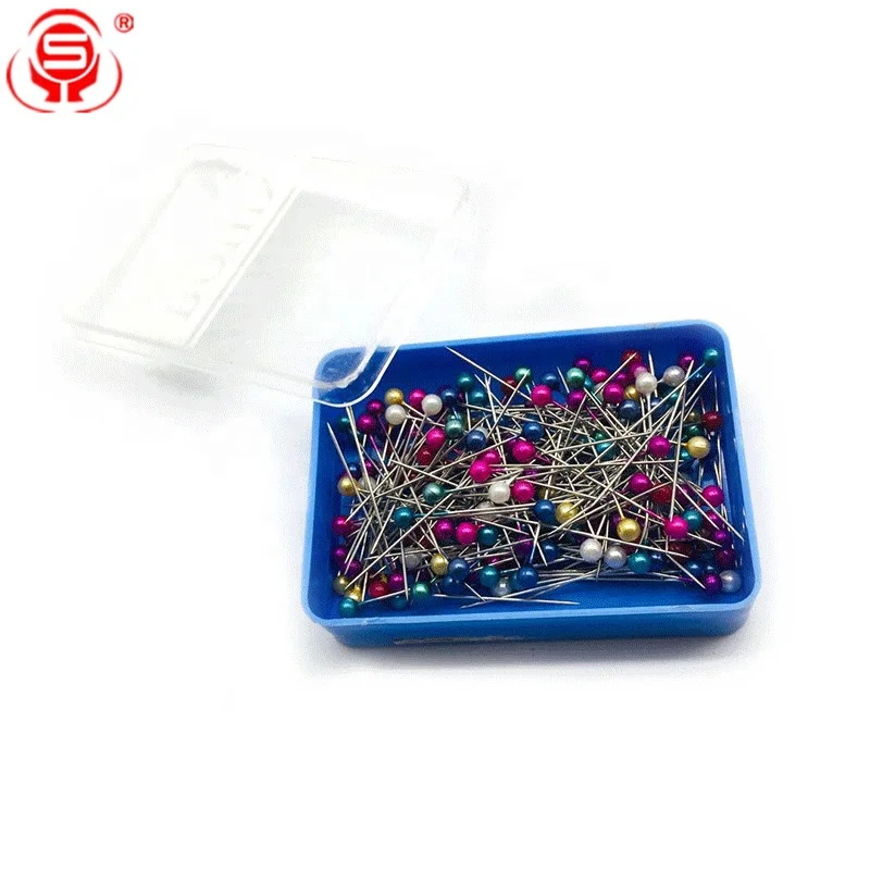 
Factory Direct Custom Colorful Assorted Metal Pearl Head Pins for Crafts Decoration 