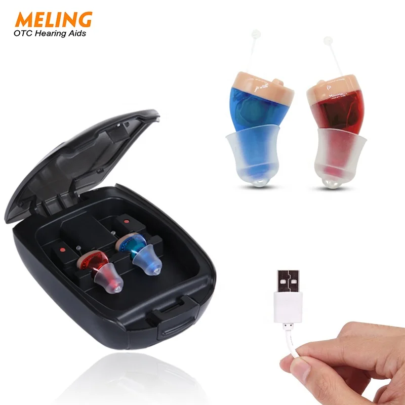Интеллектуальный персональный слуховой аппарат USB Перезаряжаемый для глухих