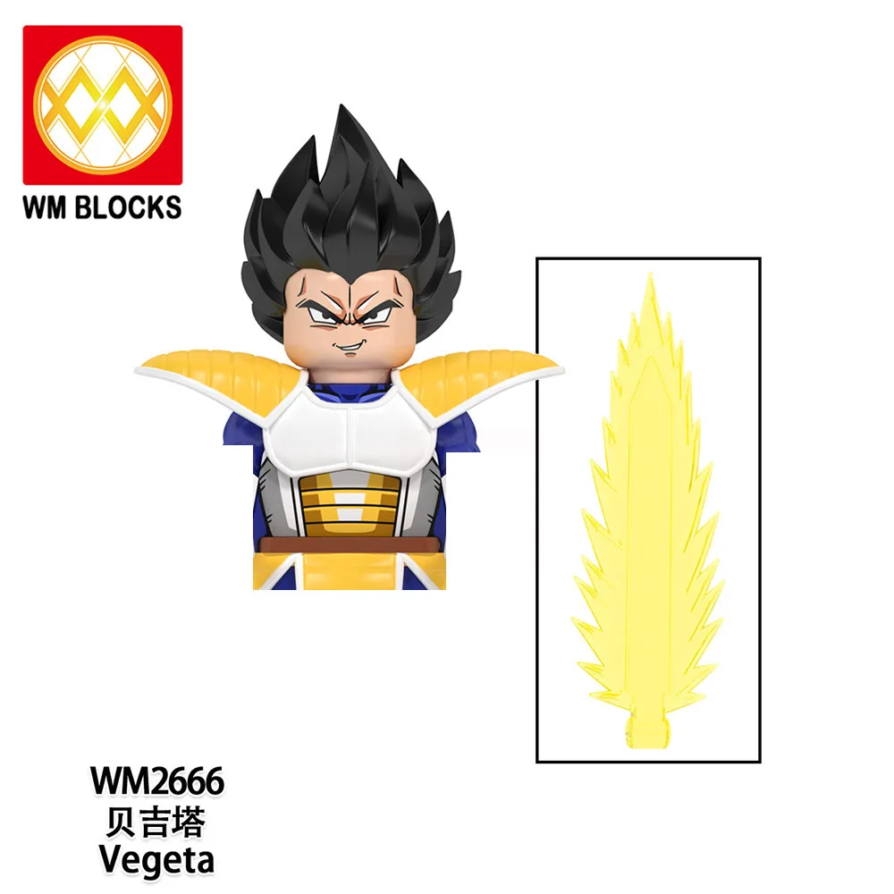 WM6177 WM6178 Dragon Goku Ball Vegeta Burdock Birusu Broli Buu Anime DIY Bricks Building Blocks Mini Action Figures Kids Toys
