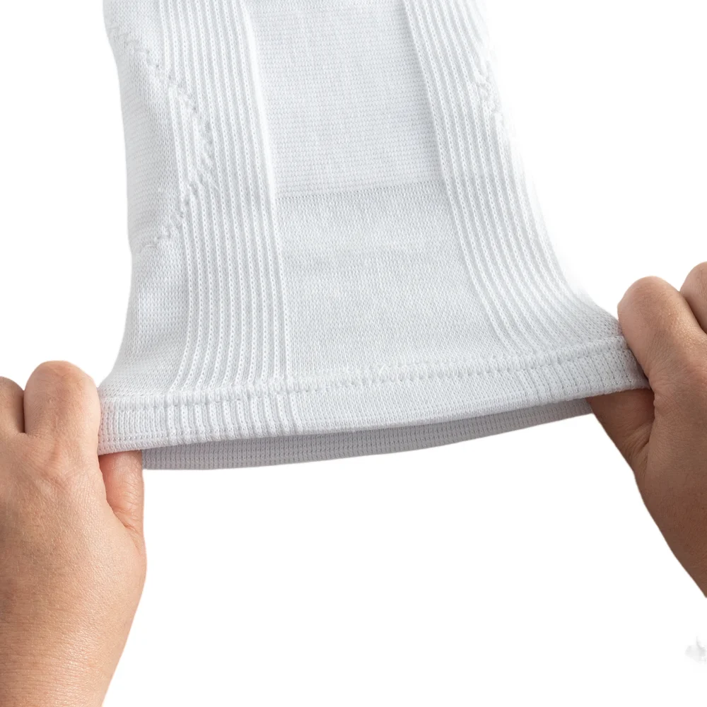 Hot selling black white custom color compression soft breathable stretch volleyball knee pad support