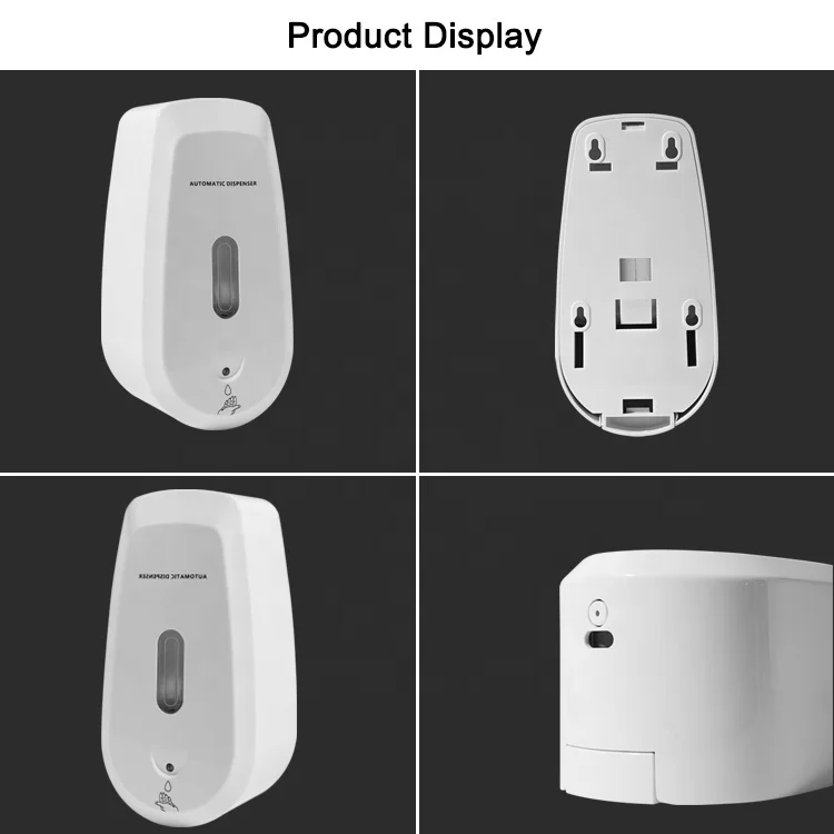 Commercial Refillable Hotel 500ml Plastic Automatic Wall-mount Sanitizer Liquid Spray Soap Dispenser