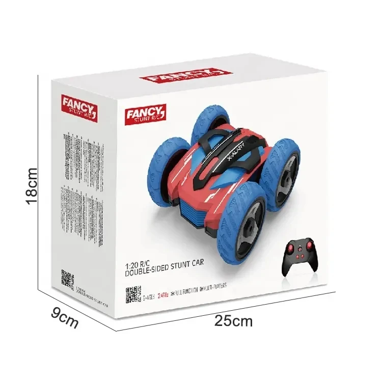 1:20 2.4G 4Ch Double Side Stunt Off Road Rc Car Flip 360 Rotate Radio Control Toys Vehicle For Kids Gifts