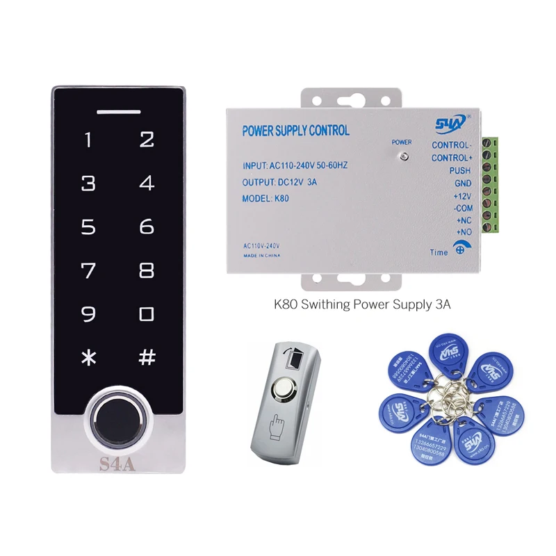 Водонепроницаемая автоматическая раздвижная дверь S4A с контролем доступа по отпечатку пальца TF2