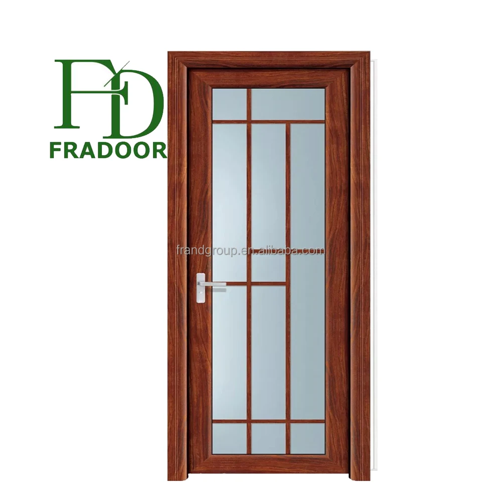China Supplier Aluminum Fiberglass Interior Door For Bathroom