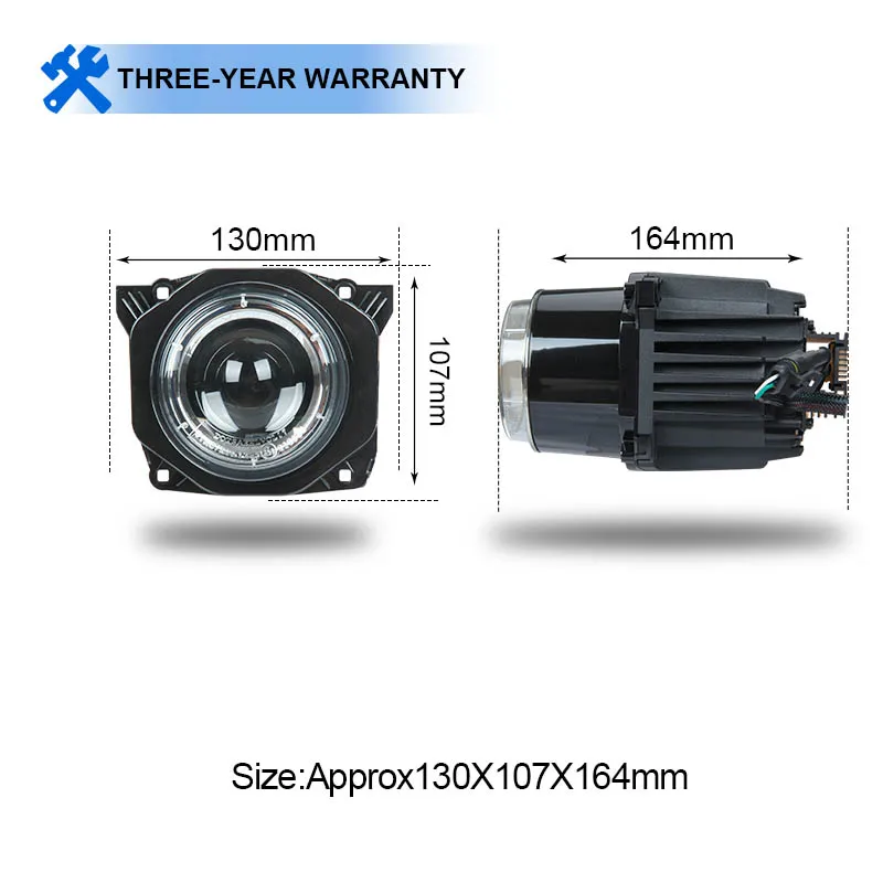 ECE R112 R10 DOT FMVSS 108 E-Mark CISPR 25 класс 4 для Hella L4060 90 мм BI-LED высокое ближнего и дальнего света модуль круглые