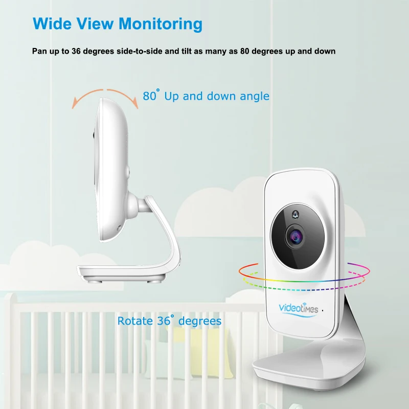 Беспроводная цифровая смарт-видеокамера Videotimes HB43, 4,3 дюйма, детский телефон, Радионяня