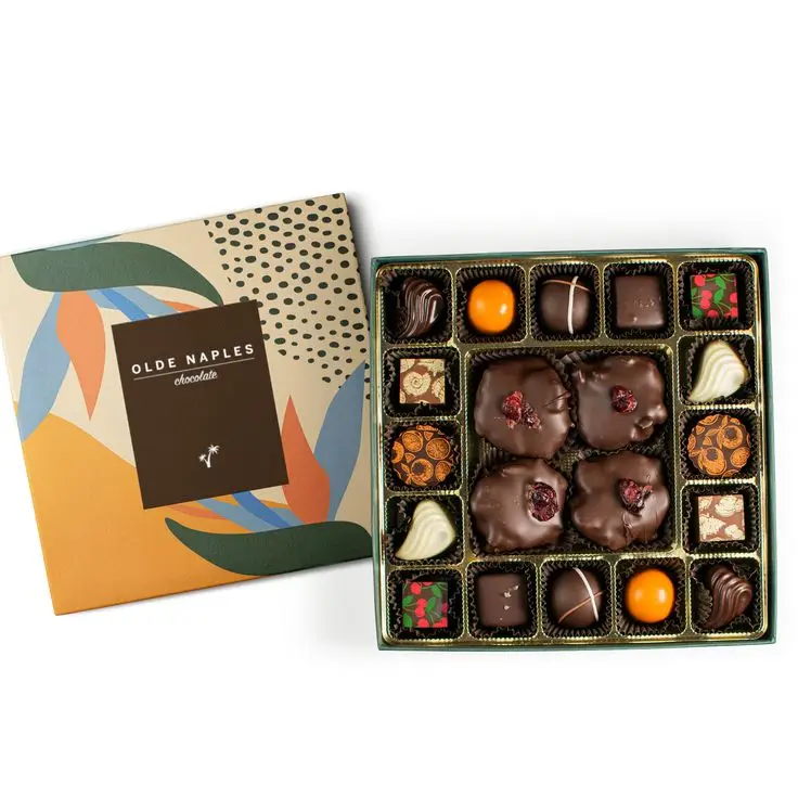 Wholesale Price  Luxury Small Edibles Eid Gift Chocolate Packaging Box For Macaron Food Chocolate Candy Packaging