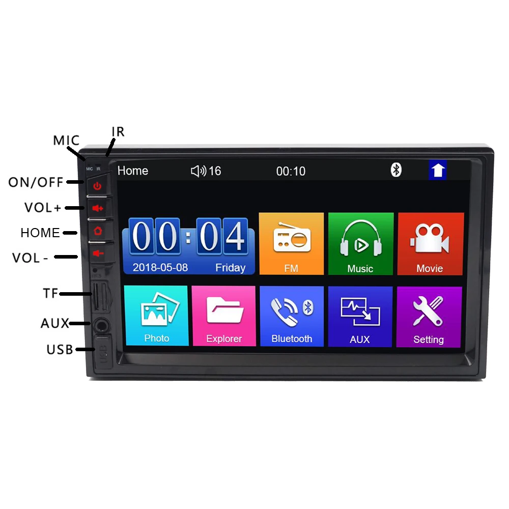 7inch HD full touch screen 2 din car radio MP5 Player