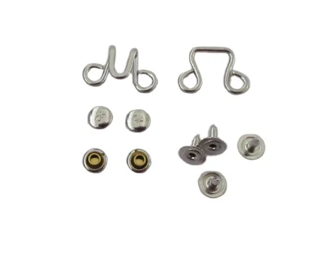 Wholesale trouser closure combined fastener hook buckle custom hook and eye