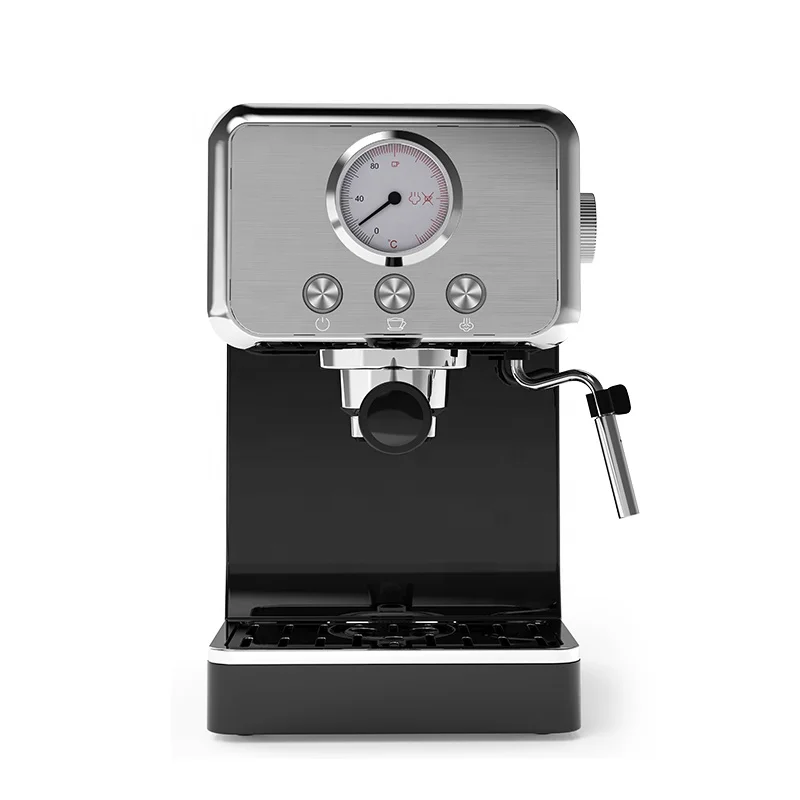 1.5L Semi-Automatic Ground Coffee Machine Italian Espresso Coffee Machine With Milk Tank
