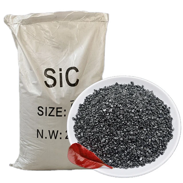 Factory Supply 98.5% Sic Powder Black Silicon Carbide Emery Abrasive Carborundum Grit For Polishing And Grinding