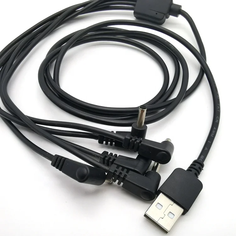 Силовой кабель с прямоугольным штекером USB A и DC3.5
