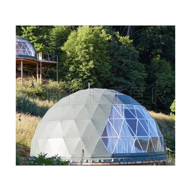 Prefabricated  PVC House Dome Hotel Tent for Sale Dome House and Glamping geodomes Geodesic Dome