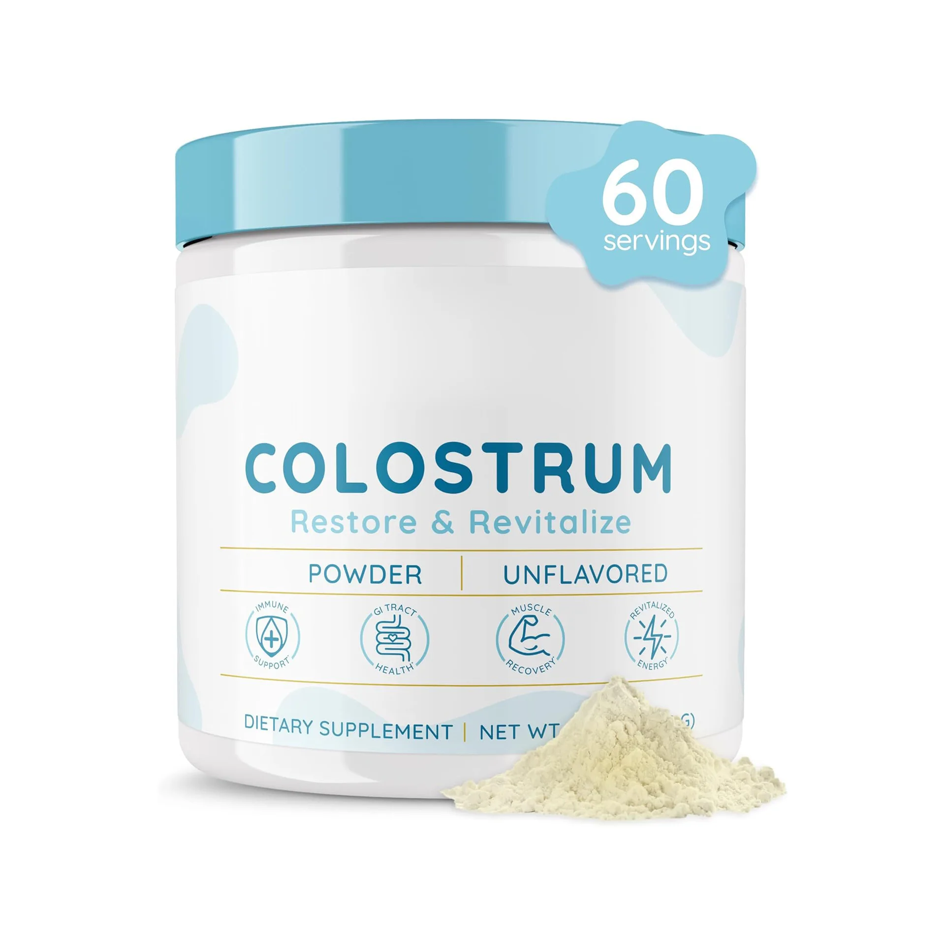 OEM ODM Logo Colostrum Powder Dietary Supplement Gut Health Muscle Recover Private Label Colostrum Powder Supplement