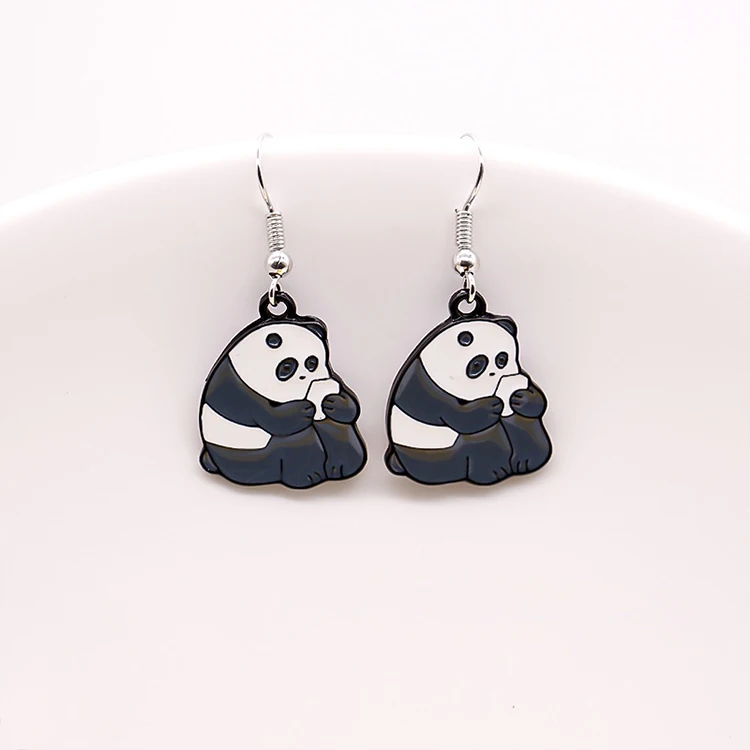Wholesale low price cute anime girl earring pendants charm custom soft enamel earrings in stock