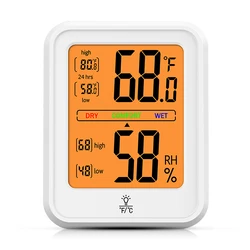 Digital Hygrometer Indoor Thermometer Humidity Meter Room Thermometer Temperature and Humidity Monitor
