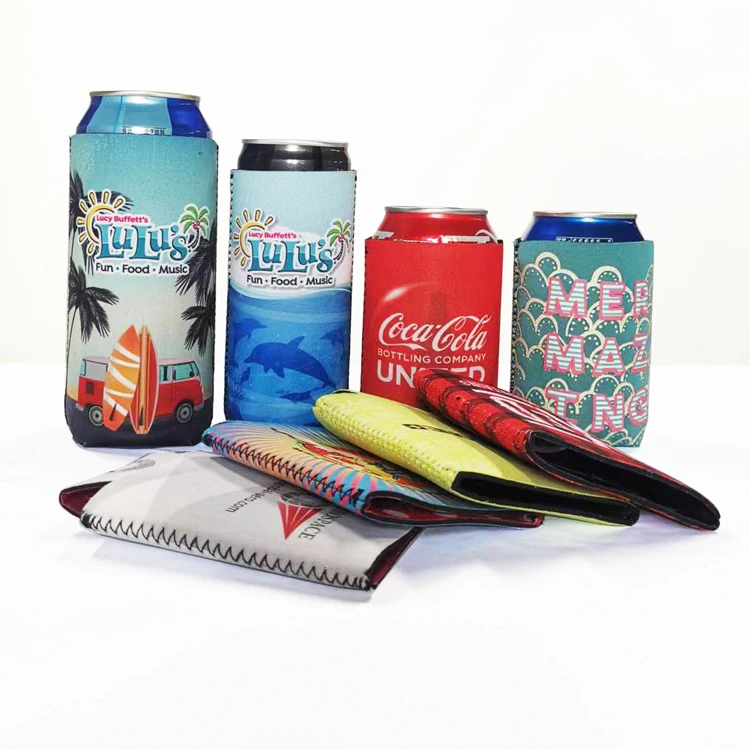 Promotional Gifts 12oz Insulated Beer Bottle Cooler Cooler Neoprene Stubby Holder Sublimation Can Cooler