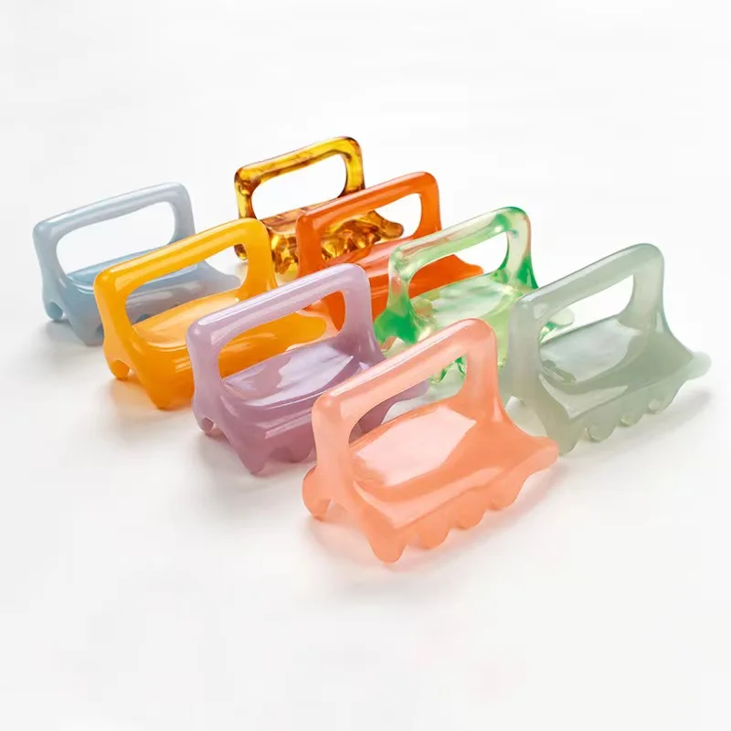 hot sale factory price natural resin body Octopus massager guasha board facial massage tool