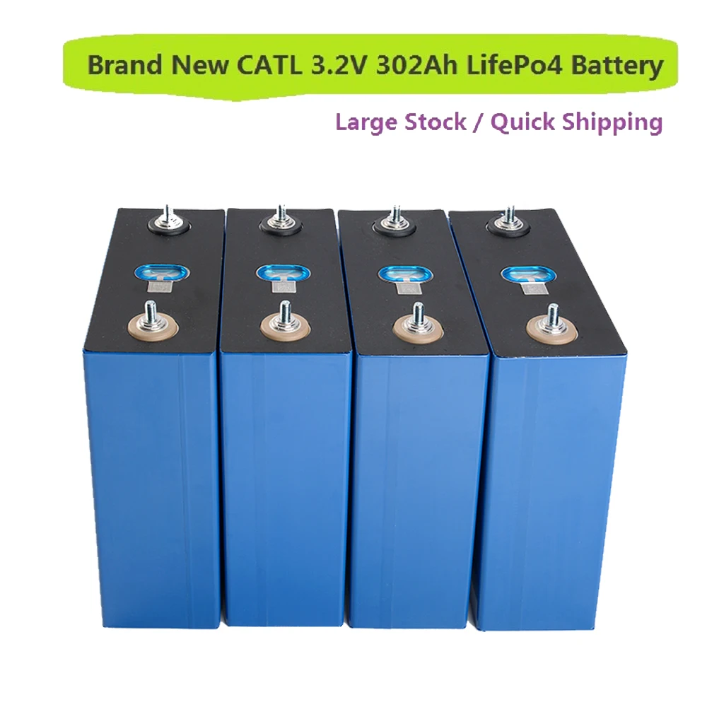 24 Hours Online EU US Stock Grade A Prismatic 302Ah cell 3.2V CATL 280Ah 300Ah 320Ah Lifepo4 Battery